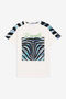 JU T-Shirt mit Logo-Print BIANCO 110601 OJT660-ISA2J