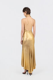 RC Maxi Abito Stampa Serpentine BEIGE/GOLD WWT141-JFS31