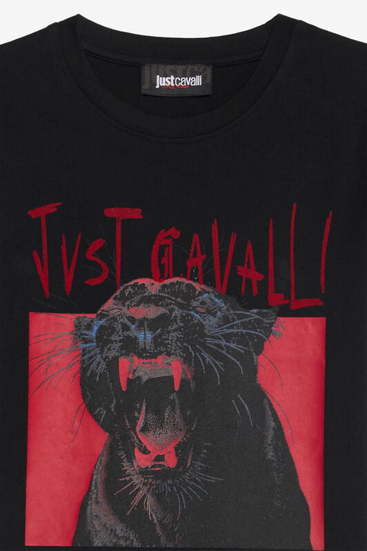 JC Panther Graphic T-Shirt JC Panther Graphic T-Shirt BLACK XFT60K-JD003