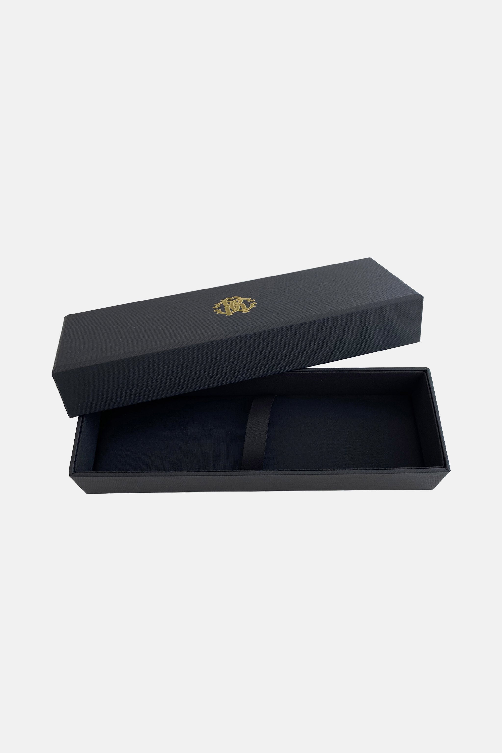 RC Stylo à bille Roberto Cavalli doré avec laquage noir GOLD QALG74-IG390