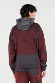 RC Felpa Con Cappuccio E Zip Nero/Rosso VNT69D-FOP69