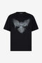 JC Black T-shirt With Eagle Print And Studs JC Black T-shirt With Eagle Print And Studs BLACK VFT034-VF078