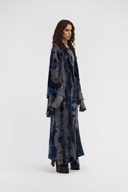 RC Cappotto vestaglia jacquard con cintura blu Blu scuro RWT508-VL041