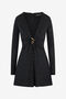 RC Robe Avec Imprimé Serpentine Et Détail Bijou RC Robe Avec Imprimé Serpentine Et Détail Bijou BLACK XQT152-NLS36