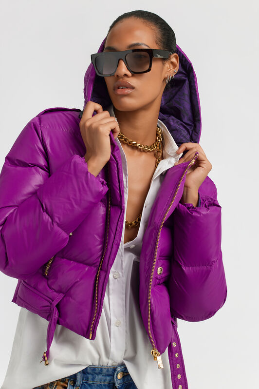 JC Just Cavalli Down Jacket JC Just Cavalli Down Jacket Purple TFT160-TF227