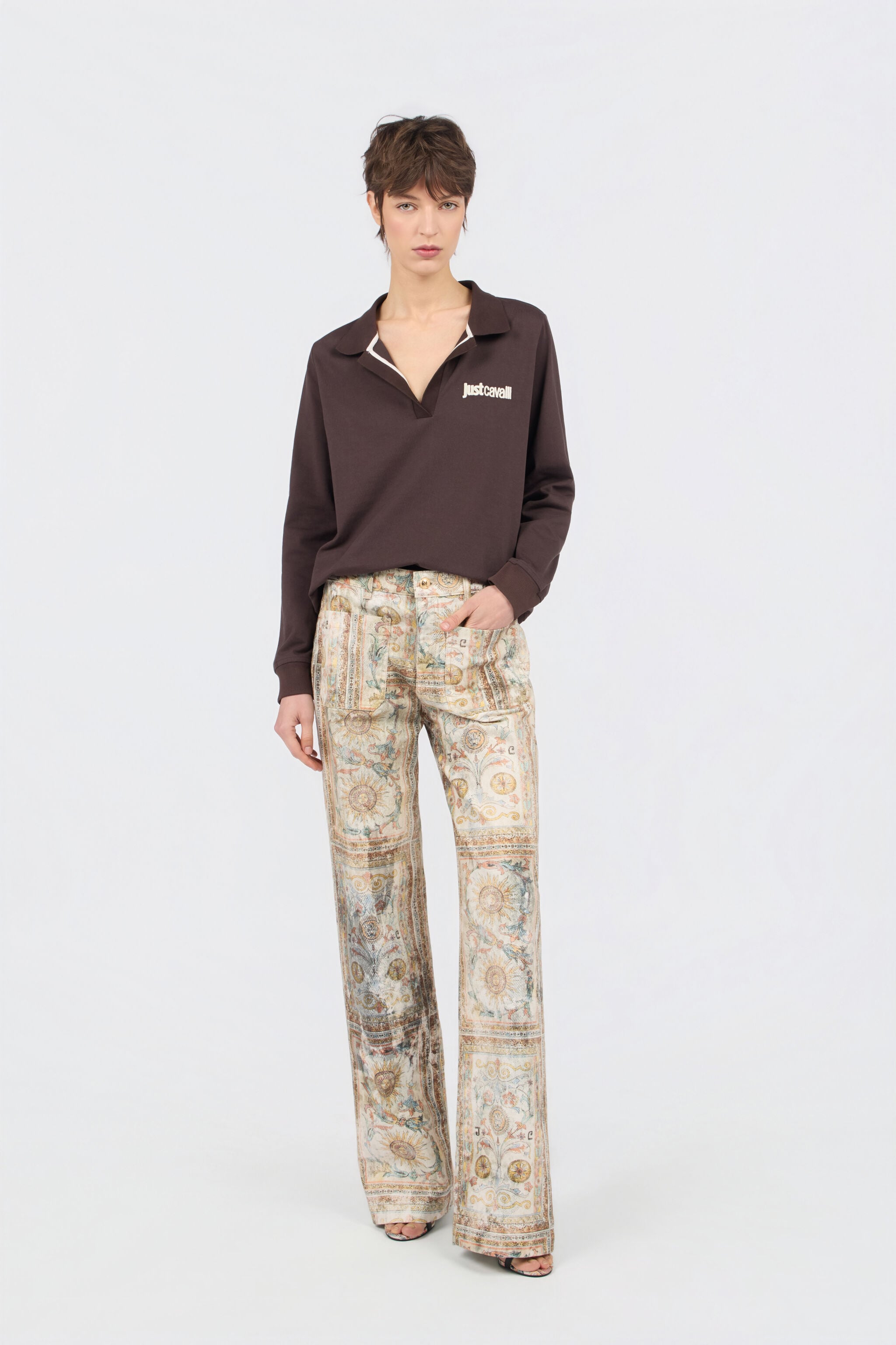 JC Persian Tarot Print Jeans JC Persian Tarot Print Jeans SHIFTING SAND WFJ049-WF533