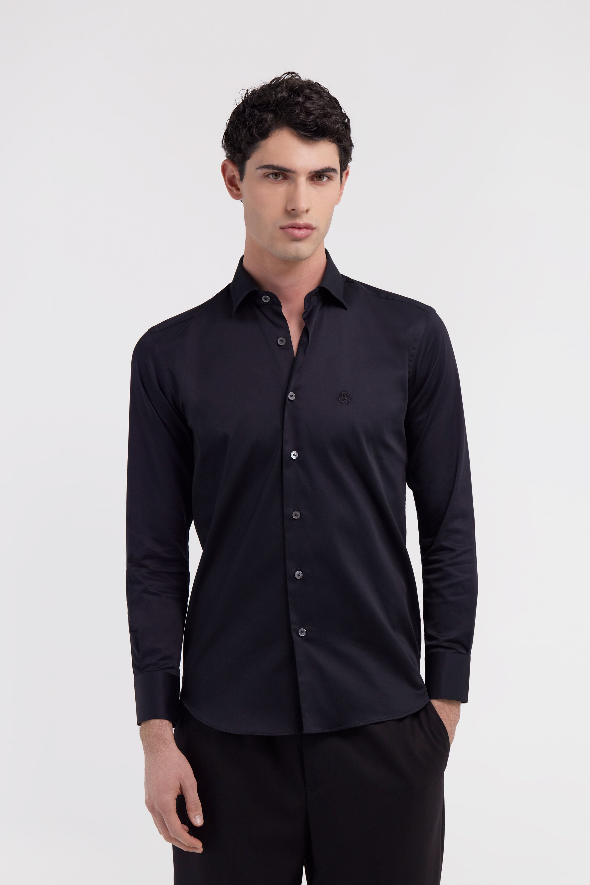 RC Shirt with Monogram RC Negro JST70B-CO015