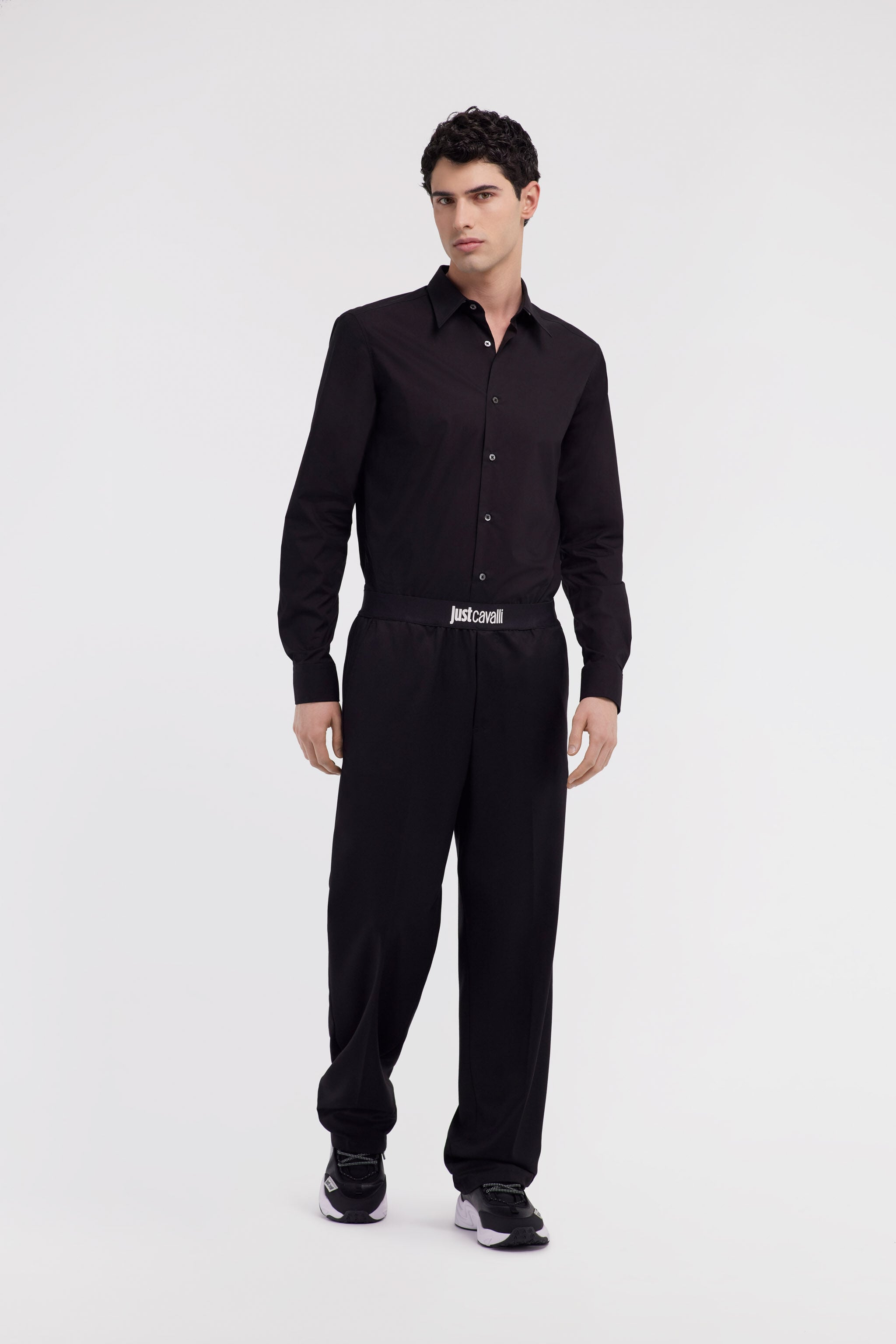 JC Just Cavalli Pants with Elastic Waist JC Just Cavalli Pants with Elastic Waist Schwarz RRT000-RR041