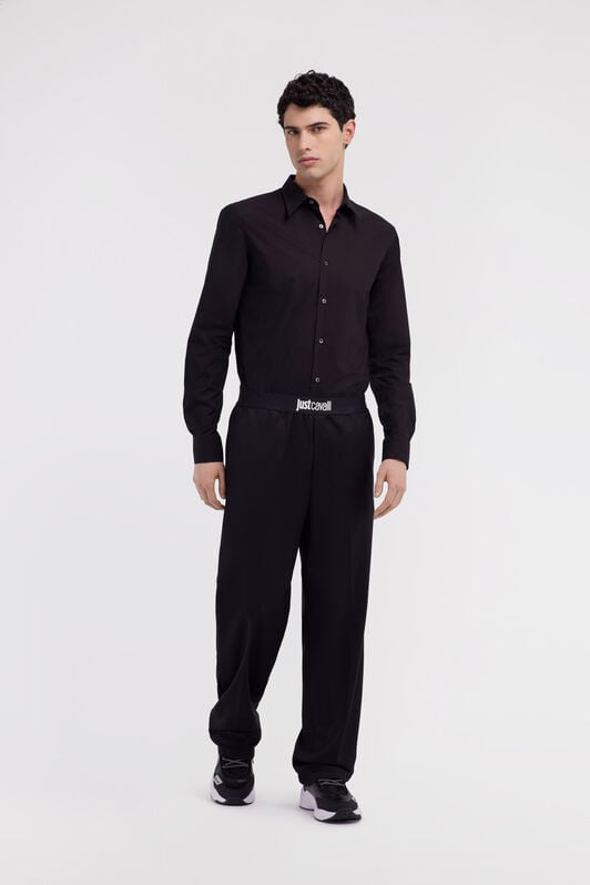 JC Just Cavalli Pants with Elastic Waist JC Just Cavalli Pants with Elastic Waist Schwarz RRT000-RR041