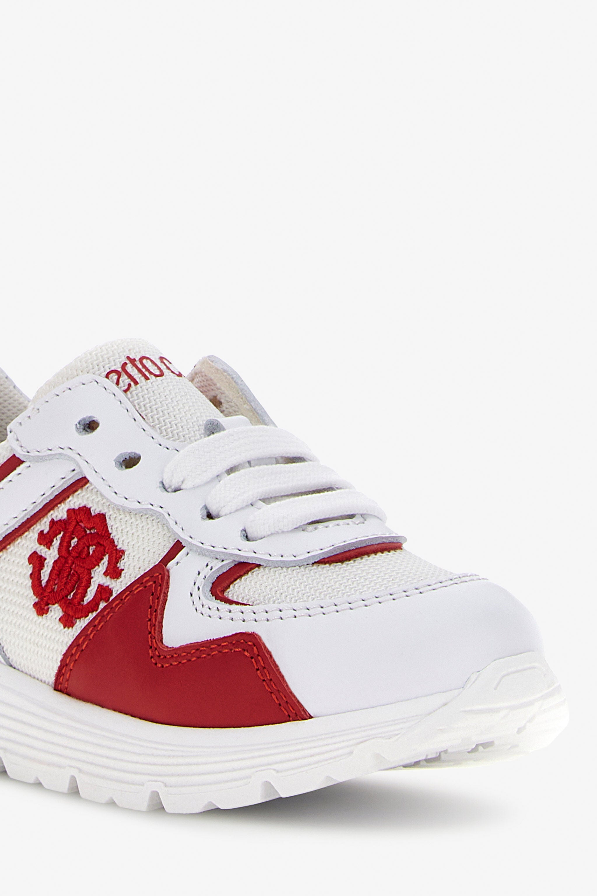 JU RC Logo Sneakers JU RC Logo Sneakers WHITE/RED SJS02H-PZJ11