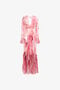 RC Maxikleid Aus Seide Mit Plumange-Print RC Maxikleid Aus Seide Mit Plumange-Print Fuchsia SWT123-CKL71