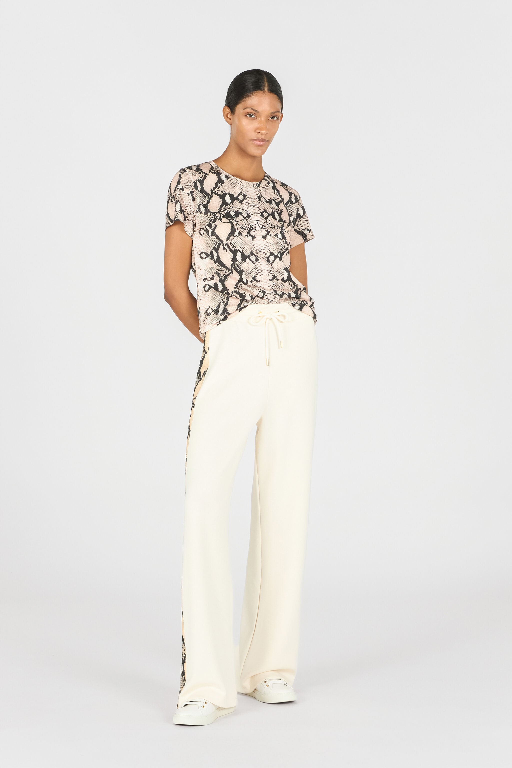RC Python print T-shirt NATURAL PYTHON OOT60A-JFO61