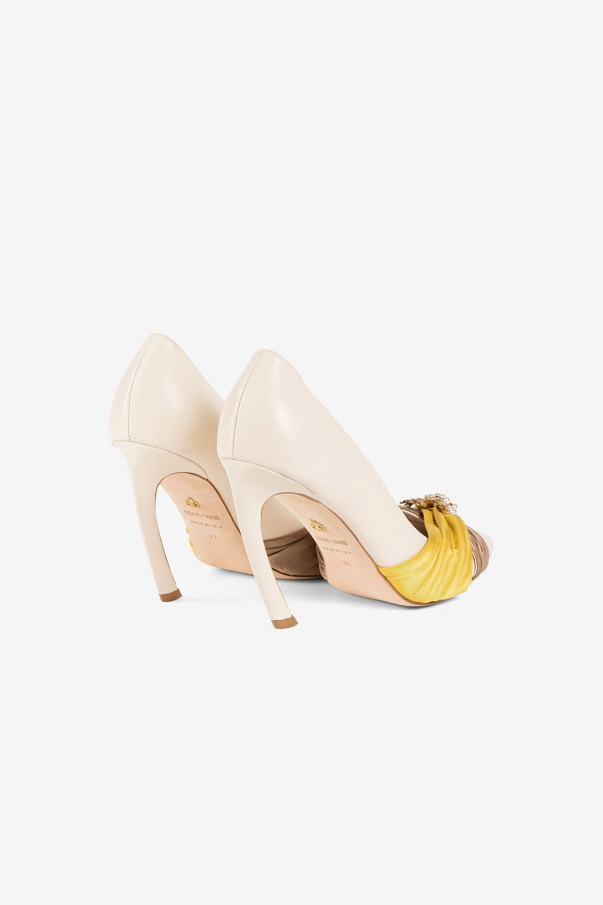 RC Slingback-Pumps mit Tigerzahn RC Slingback-Pumps mit Tigerzahn Hellbraun/Gelb QWS021-PN222