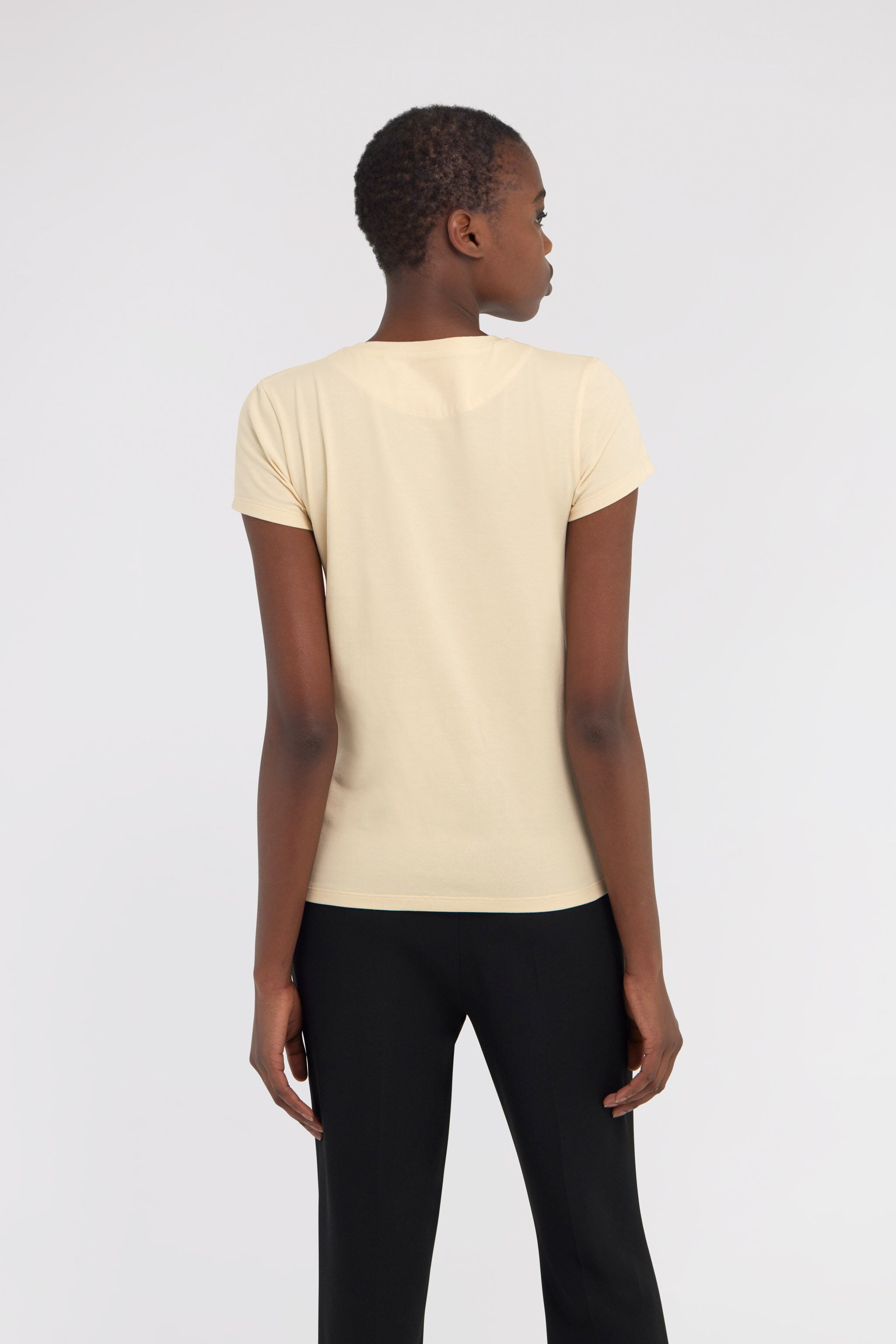 RC T-Shirt with Monogram RC Ivory SWT60A-JD062