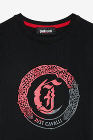 JC Logo Print T-Shirt BLACK WFT60G-5B006
