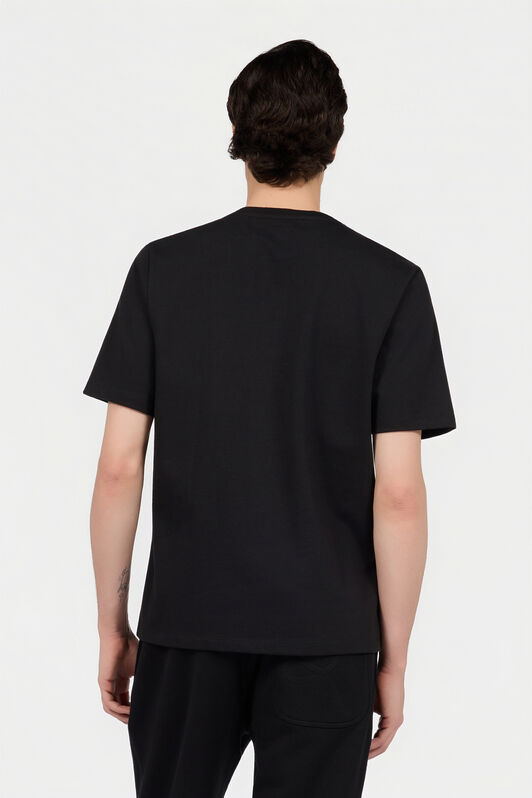 RC Black T-Shirt With Snake Floral Print RC Black T-Shirt With Snake Floral Print BLACK XNT61A-JD060