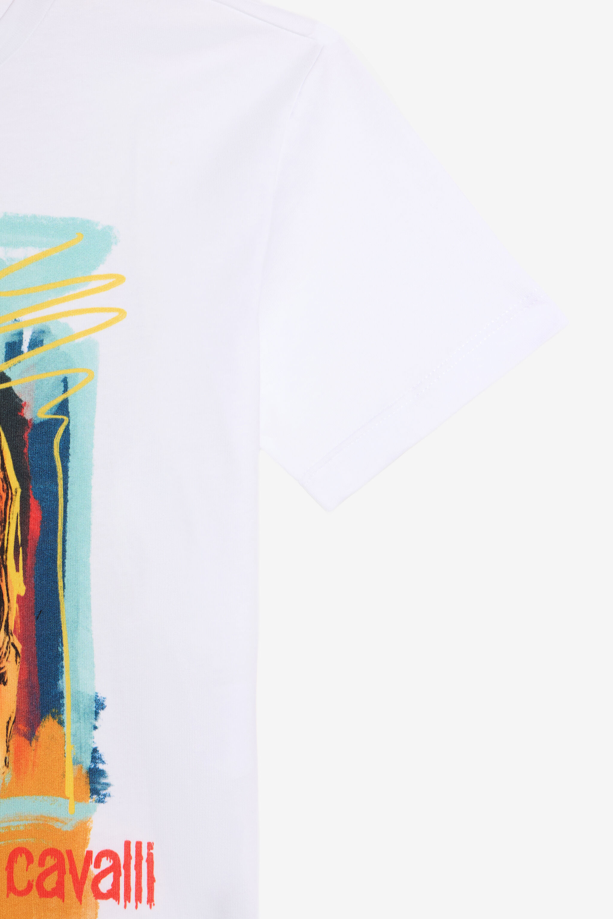 JU Weißes Baumwoll T-Shirt Mit print JU Weißes Baumwoll T-Shirt Mit print OPTICAL WHITE VJT60H-JD001