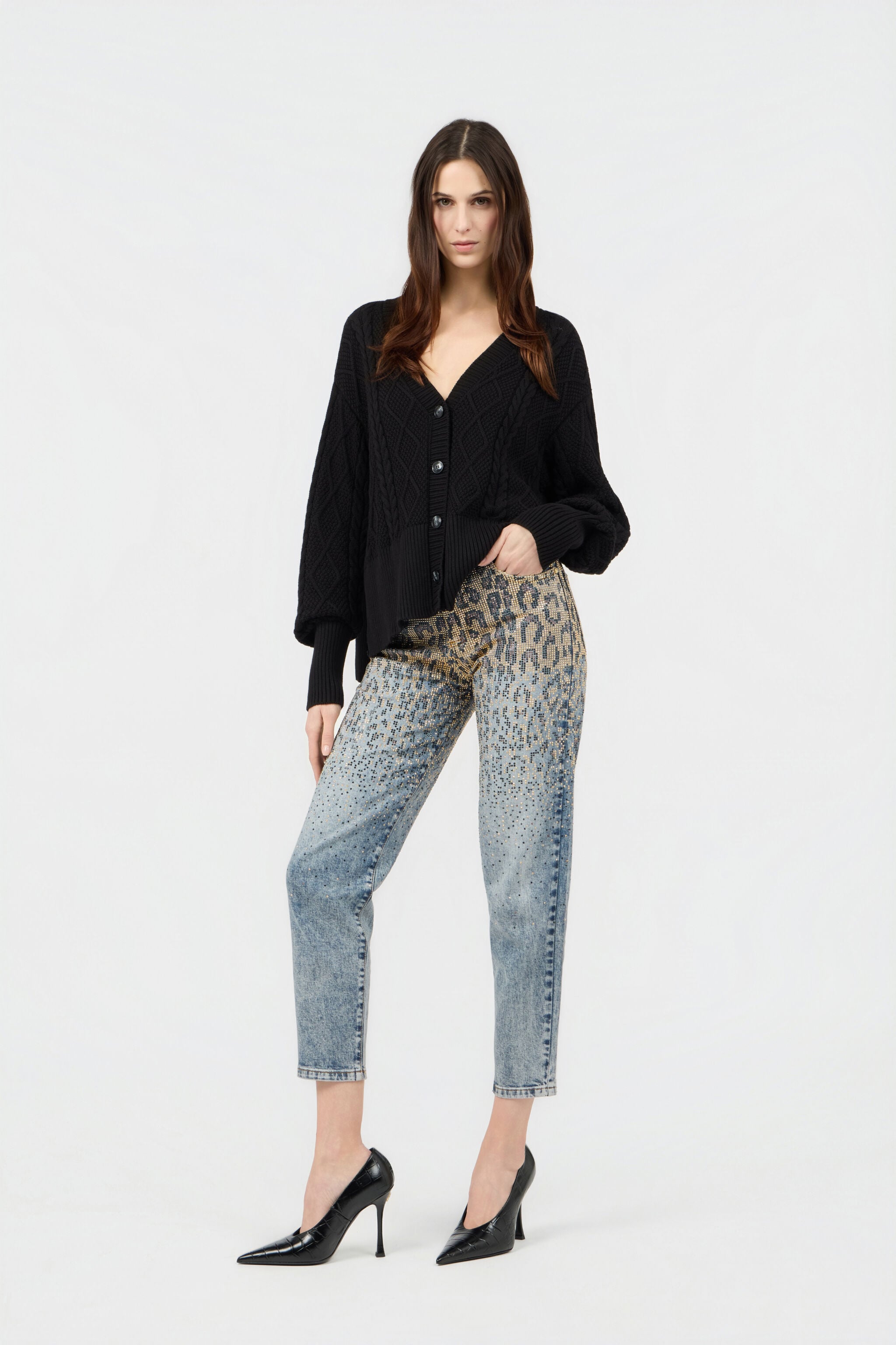RC Denim-Jeans mit Strass im Farbverlauf RC Denim-Jeans mit Strass im Farbverlauf DENIM SOJ20L-DL020
