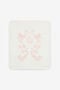 JU Blanket With Floral Print And RC Monogram JU Blanket With Floral Print And RC Monogram Pink UJT801-JD001