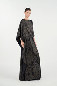 RC Vestido con estampado Ornamental Black BLACK WKT180-SZR36