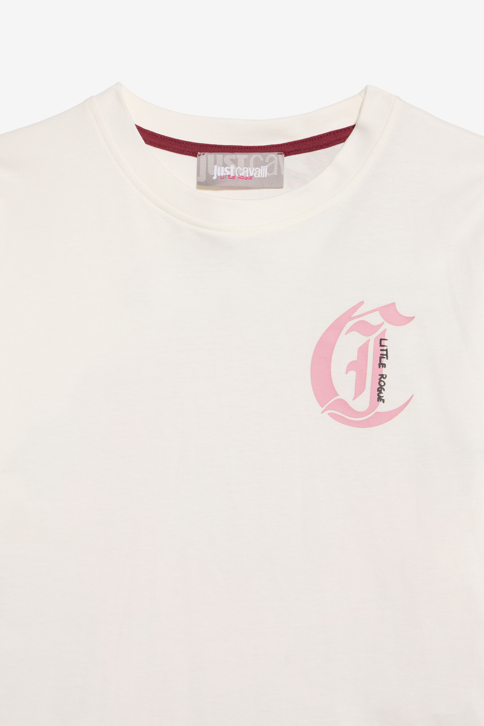 JC Ivory Tee with Pink Flower JC Ivory Tee with Pink Flower MARSHMALLOW XFT61U-JD001