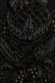 RC Leggings in ciniglia devoré con Stampa Ornamental BLACK WKT23A-6CR36