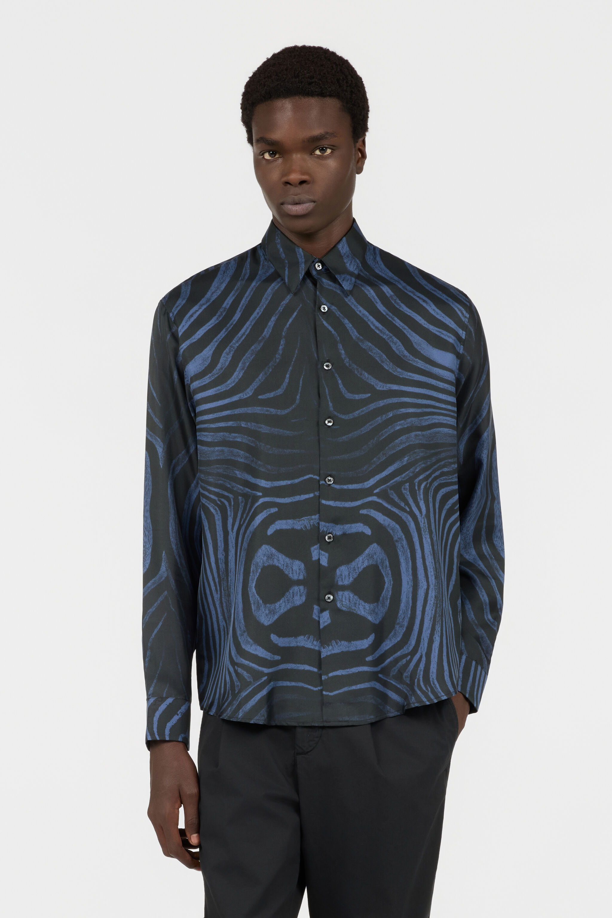 RC Zebra Print Shirt Dunkelblau NOT70B-2NM81