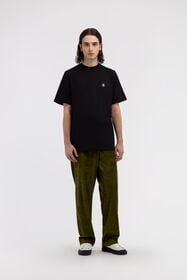 RC Schwarzes T-Shirt Mit Monogram RC Stickerei Schwarz SRT61A-JD060