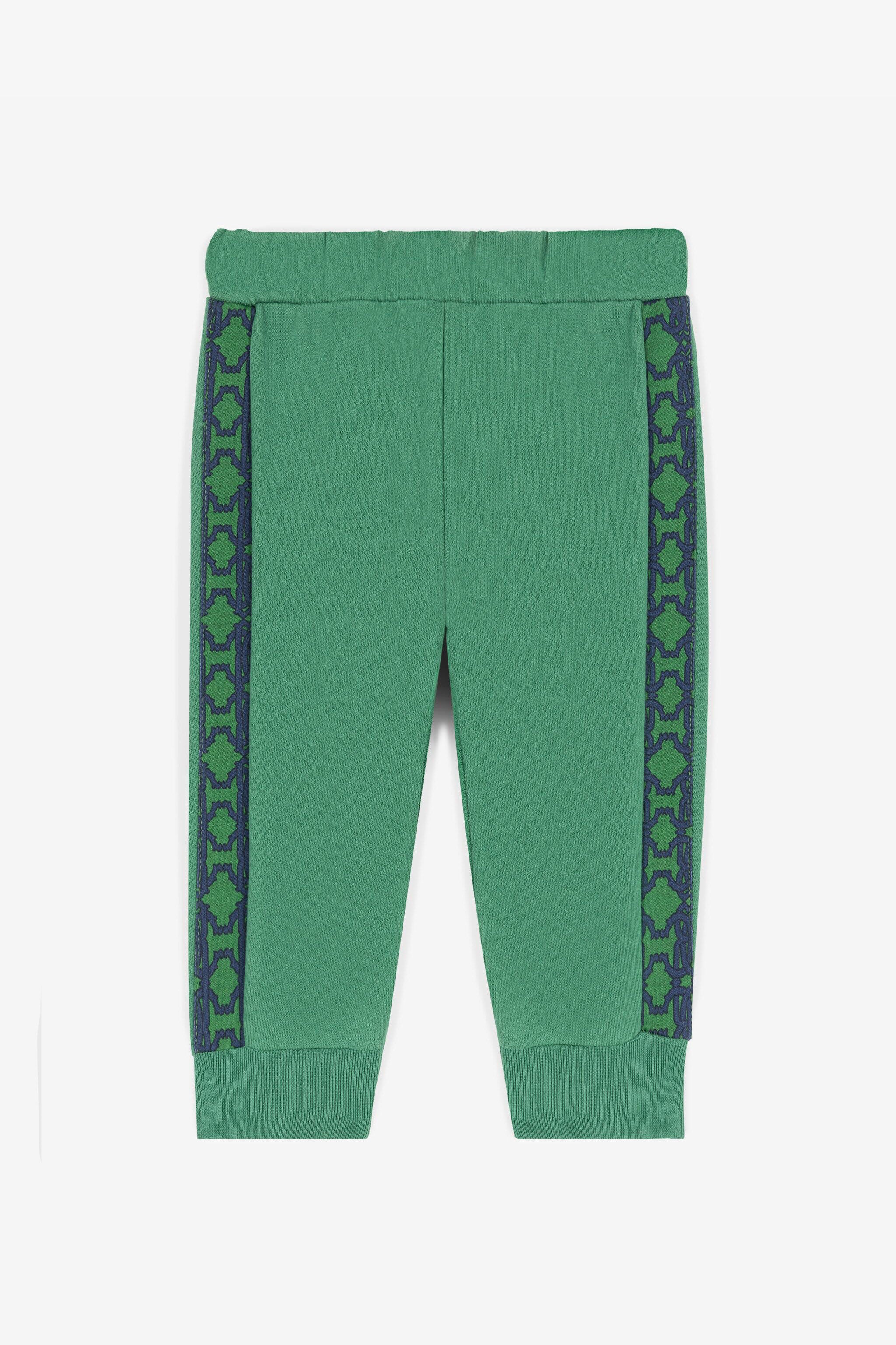 JU Pantalón de chándal de algodón con estampado Monograma RC JU Pantalón de chándal de algodón con estampado Monograma RC Verde RJT215-CF050