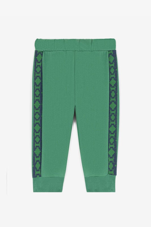 JU Pantalón de chándal de algodón con estampado Monograma RC JU Pantalón de chándal de algodón con estampado Monograma RC Verde RJT215-CF050