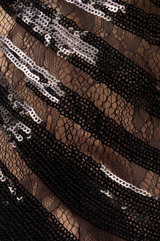 JC Flared Pants With Zebra Pattern And Sequins JC Flared Pants With Zebra Pattern And Sequins Black UFT083-UF122