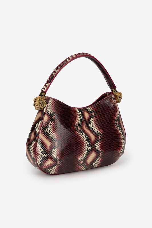 RC Roar Bag Python Print Shoulder Bag RC Roar Bag Python Print Shoulder Bag BORDEAUX/ROSSO TKB022-PZ02S