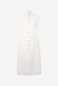 RC Shirt Dress With Belt White VKT105-CH033