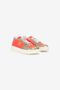 RC Zapatillas deportivas de piel con estampado Leopard RED CORAL/JAGUAR QOS01M-PZO14