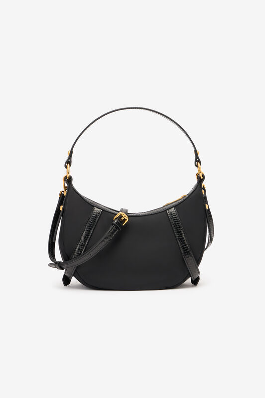 JC Hobo Bag With Straps And Logo JC Hobo Bag With Straps And Logo Black UFB095-UF464