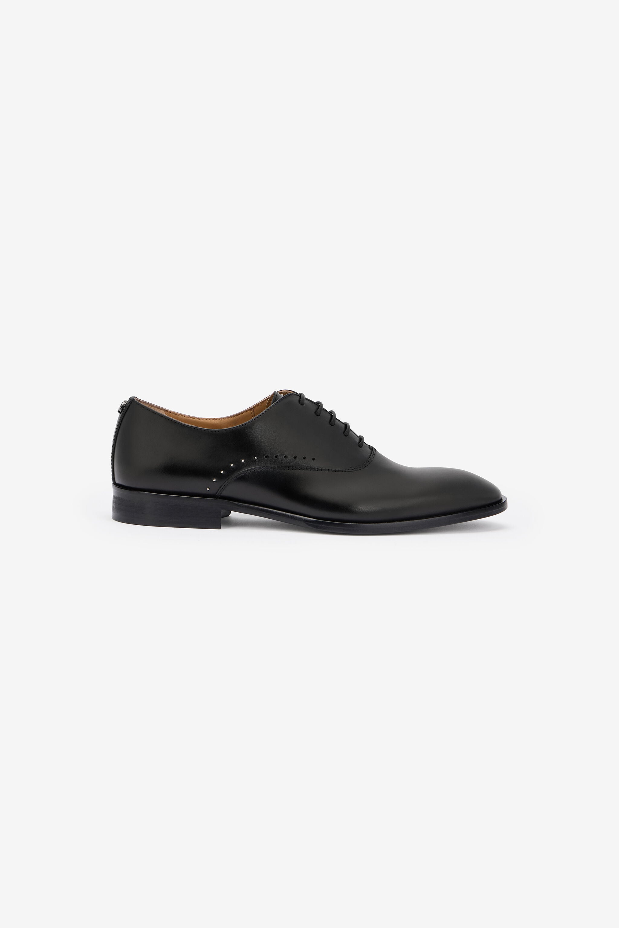 RC Black Leather Laced-Up Shoes BLACK QOS00G-PZ056