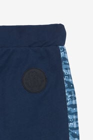 JU Pantaloni Sportivi Con Bande Logate Blu scuro UJT20D-CF050