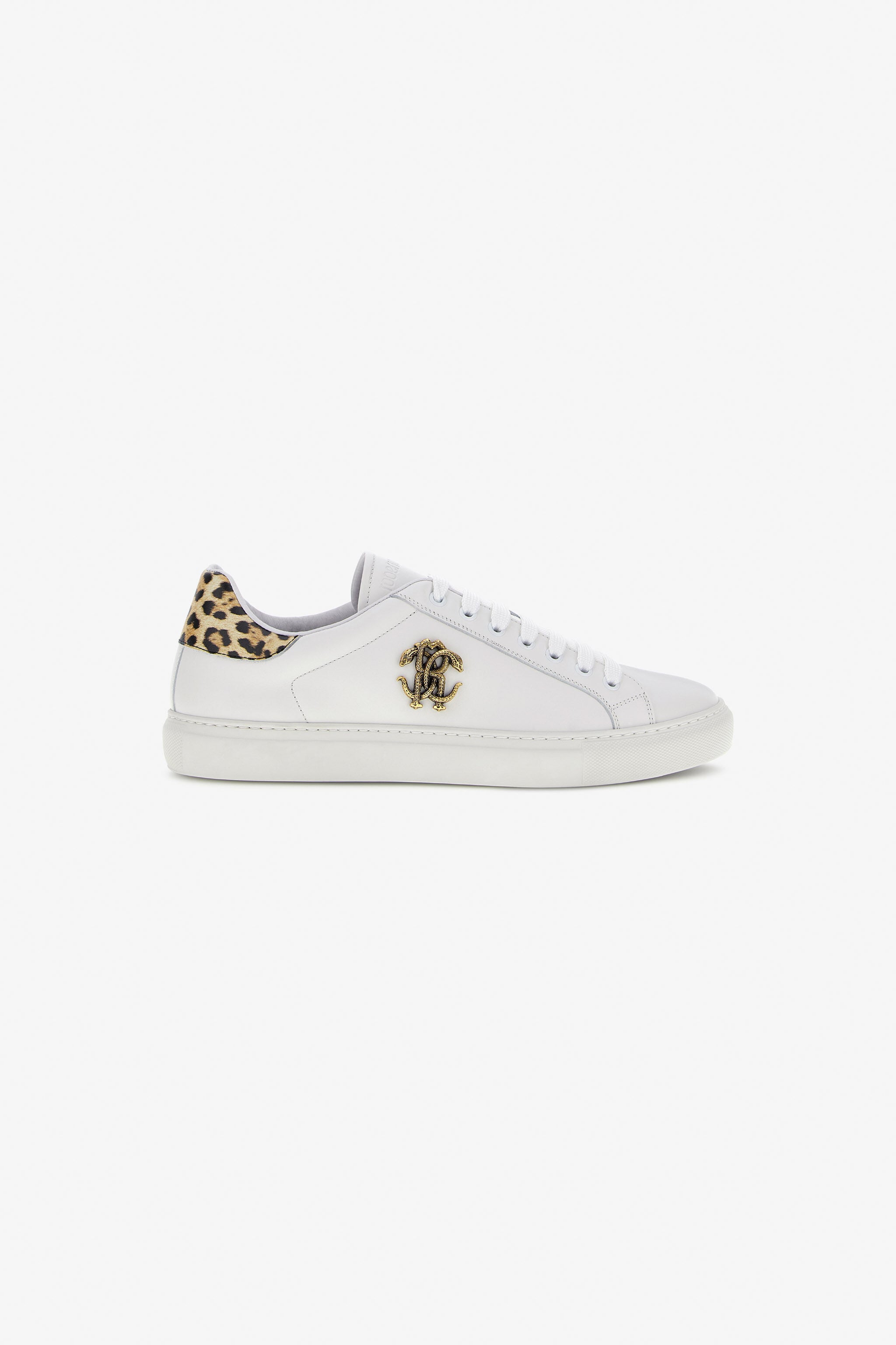 RC Zapatilla De Piel Blanca Con Mirror Snake RC Zapatilla De Piel Blanca Con Mirror Snake Blanco/Oro SRS009-PZA90