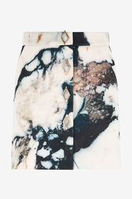 RC Marble print mini skirt Black/White TWT303-9MN18