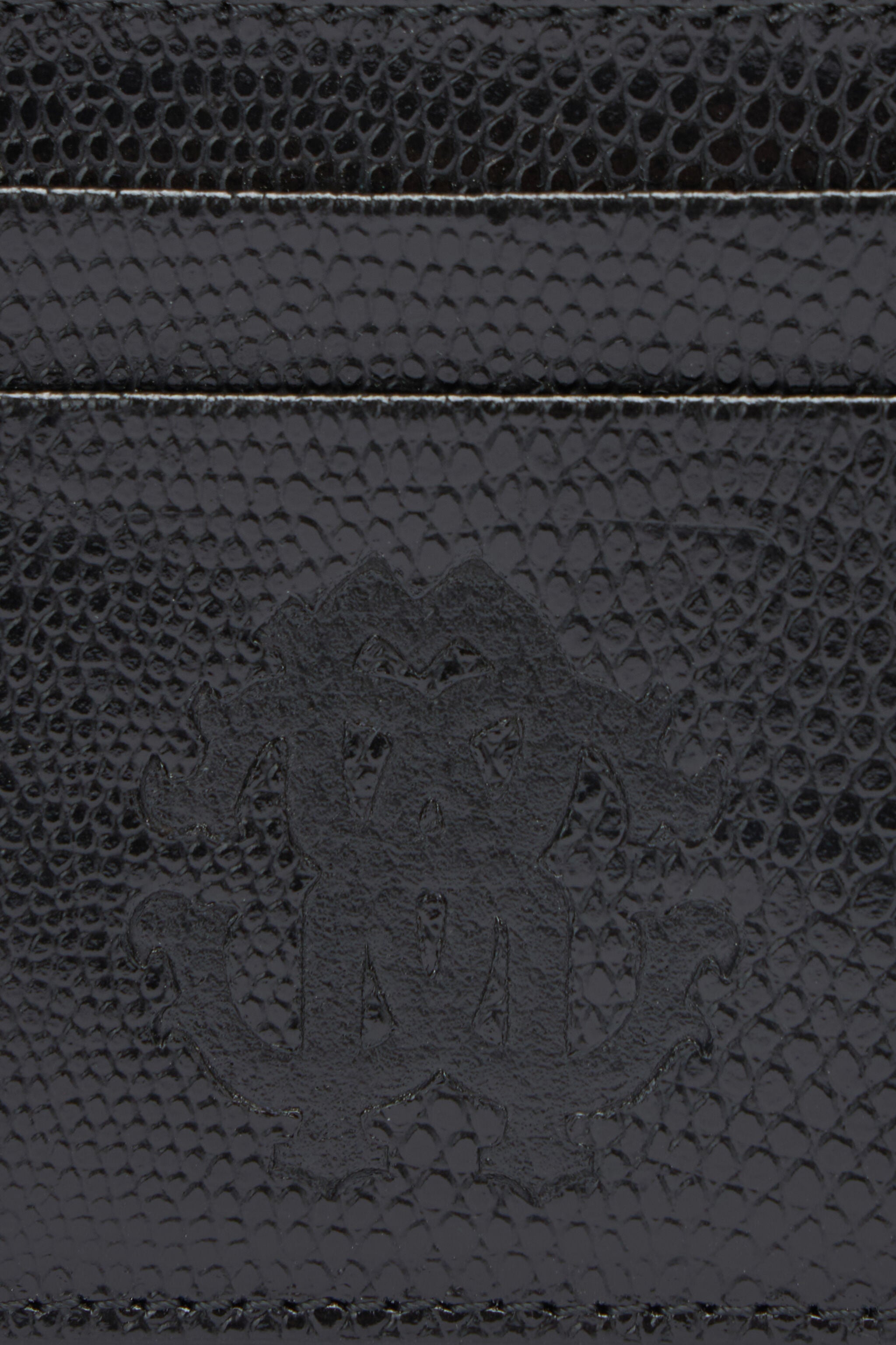 RC Woman Leather Card Case Black OOA00E-PZ015