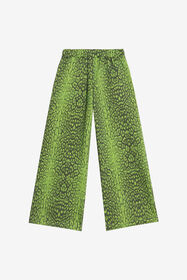 JU Grüne Hose mit Jaguar-Print GREEN XJT21Q-FXS71