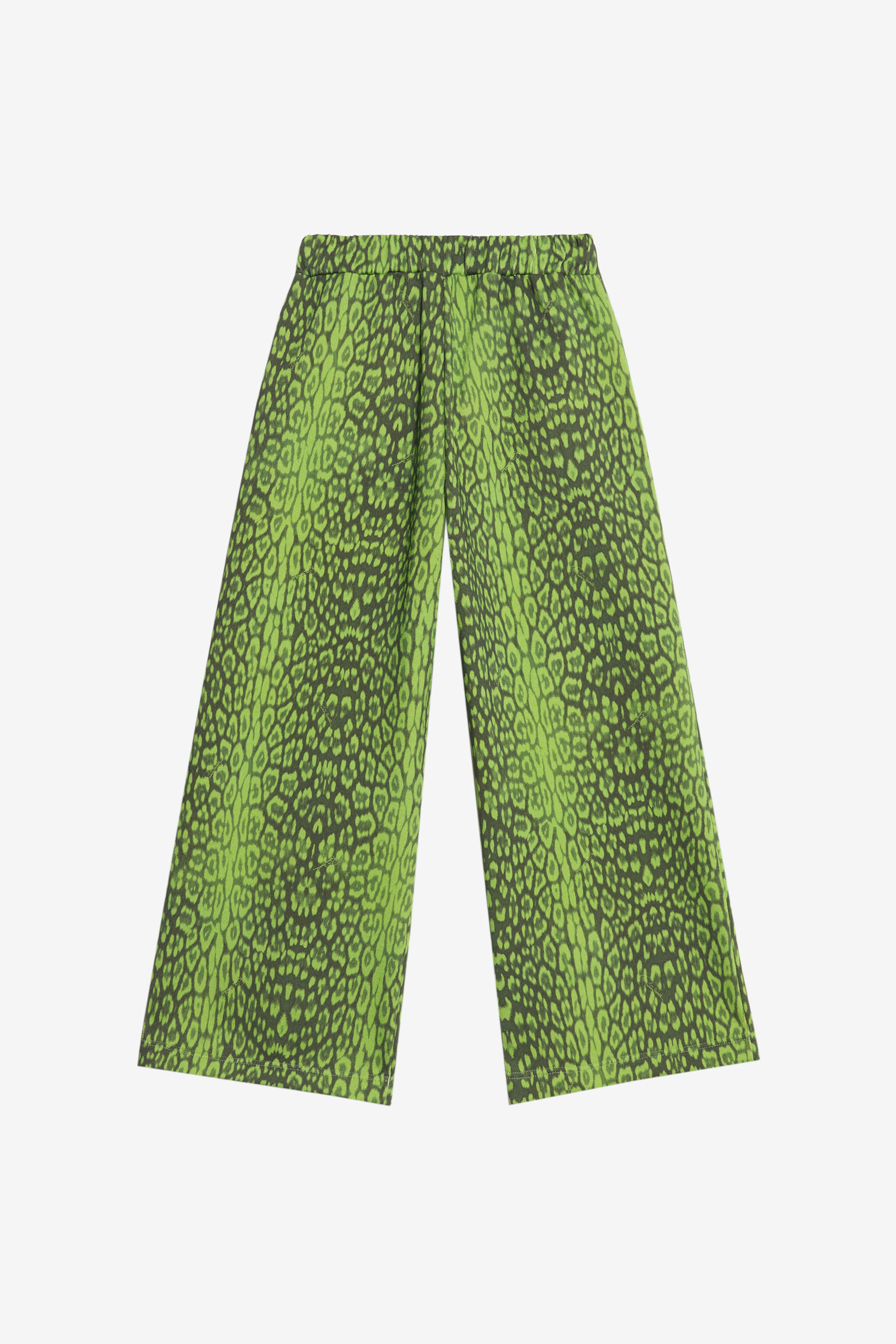 JU Grüne Hose mit Jaguar-Print GREEN XJT21Q-FXS71