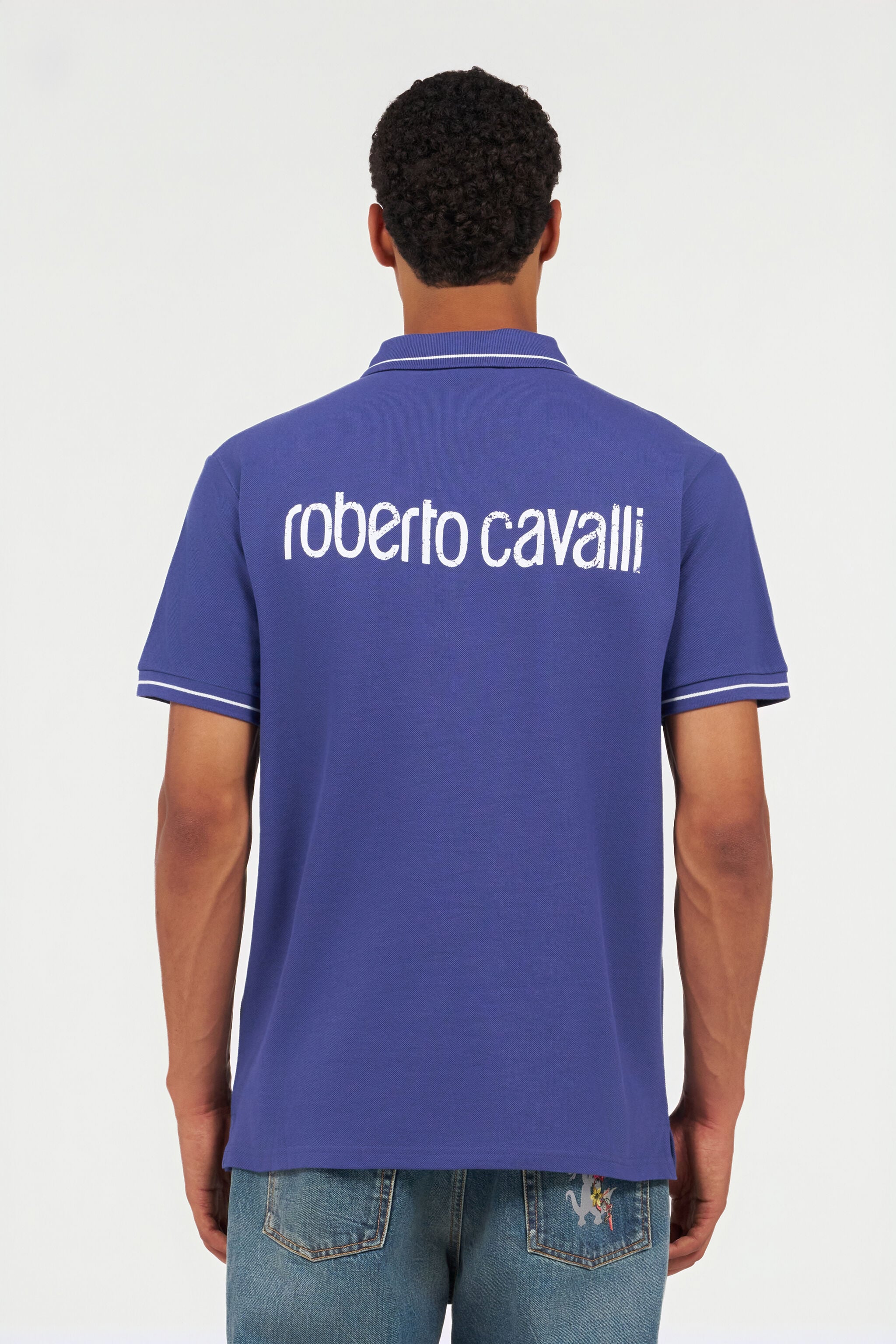 RC Blue Polo Shirt With Logo RC Blue Polo Shirt With Logo Navy QOT64B-KB001