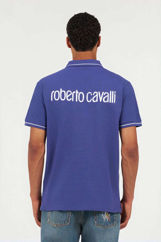 RC Blue Polo Shirt With Logo RC Blue Polo Shirt With Logo Navy QOT64B-KB001