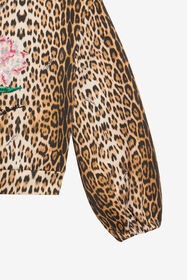 JU Hoodie mit Leoparden- und Blumenstickerei JAGUAR XJT66Q-5OS60