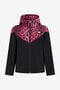 CL Blouson Bomber à Capuche en Imprimé Léopard CL Blouson Bomber à Capuche en Imprimé Léopard Black/pink RXT40J-SB001