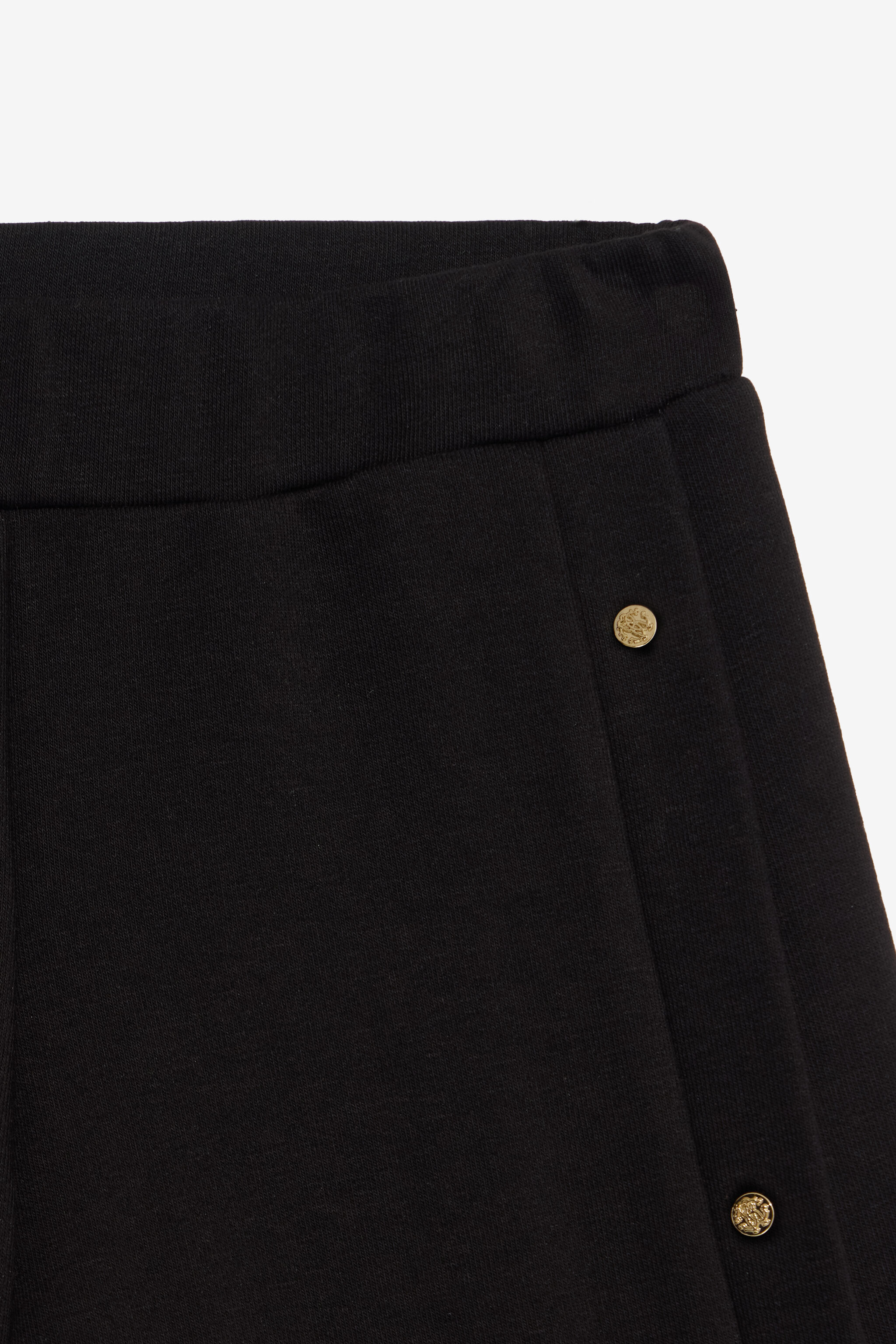 JU Schwarze Wide-Leg-Hose JU Schwarze Wide-Leg-Hose BLACK XJT21Y-CF050