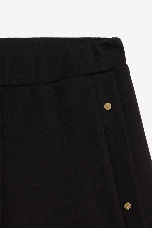 JU Schwarze Wide-Leg-Hose JU Schwarze Wide-Leg-Hose BLACK XJT21Y-CF050