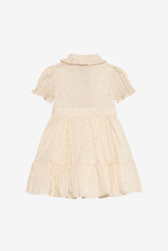 JU Cotton dress with ruffles AVORY VJT110-7MO52