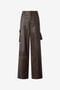 RC Pantalon En Cuir Véritable Brun Foncé RC Pantalon En Cuir Véritable Brun Foncé Marron VWP250-PN002
